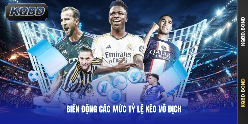 Biến động các mức tỷ lệ kèo vô địch