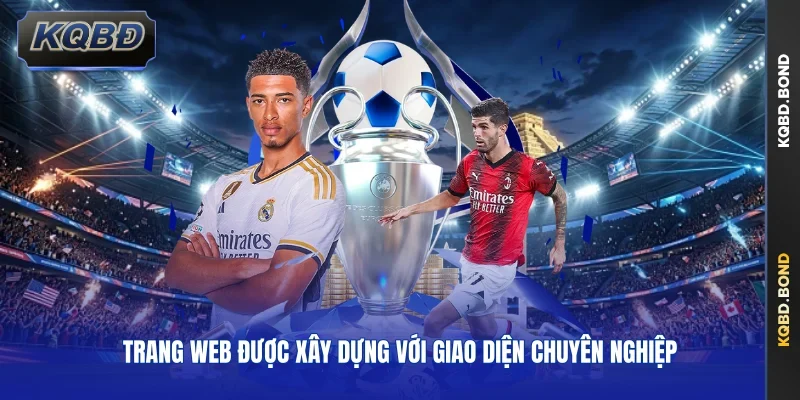Trang web được xây dựng với giao diện chuyên nghiệp