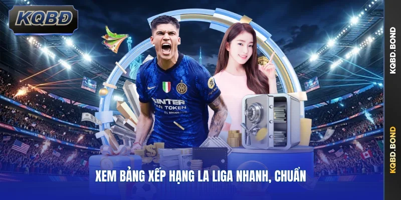 Xem bảng xếp hạng La Liga nhanh, chuẩn